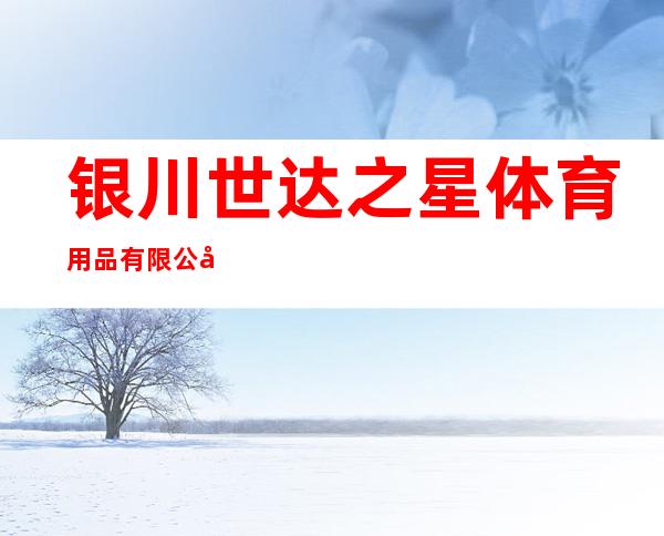 银川世达之星体育用品有限公司